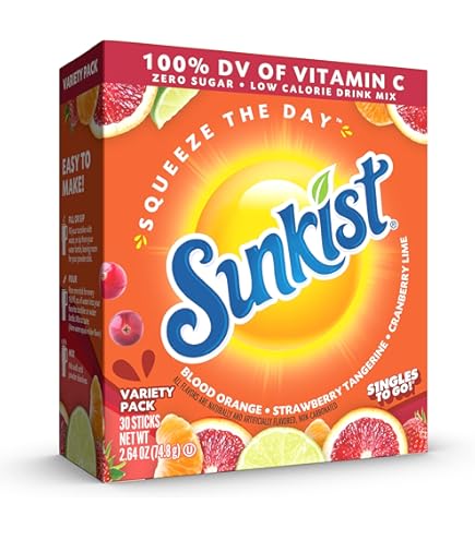 その他 sunkist Amazon.com : Sunkist Soda Orange Singles To Go Drink Mix, 0.74 OZ